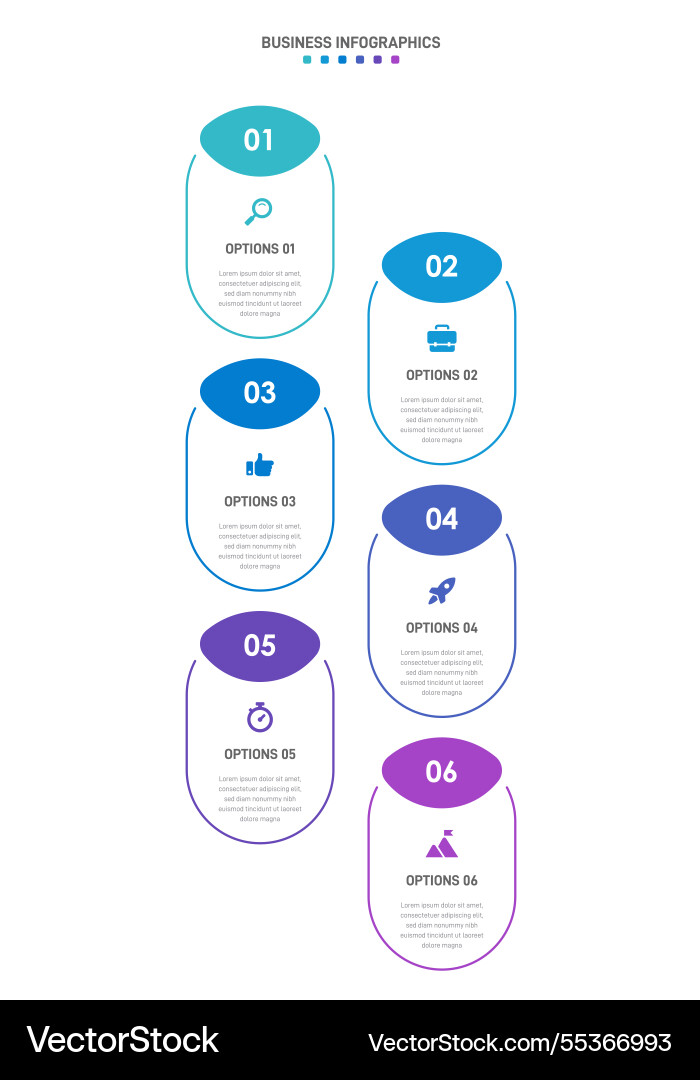 Vertical progress bar featuring 6 arrow-shaped Vertical progress bar featuring 6 arrow-shaped Vector Image