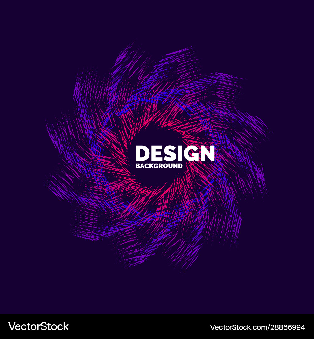 Abstract background with dynamic waves line vector image