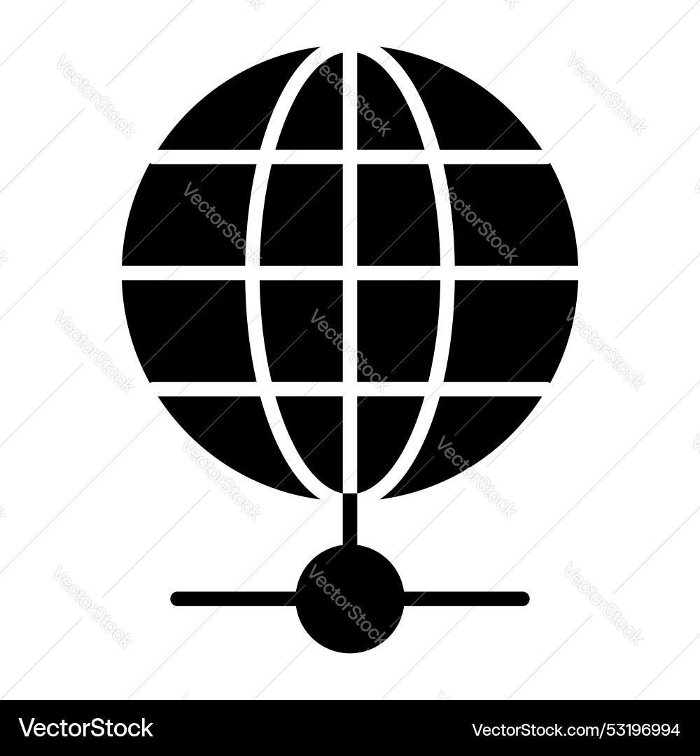 An icon design of global network easy to use Vector Image
