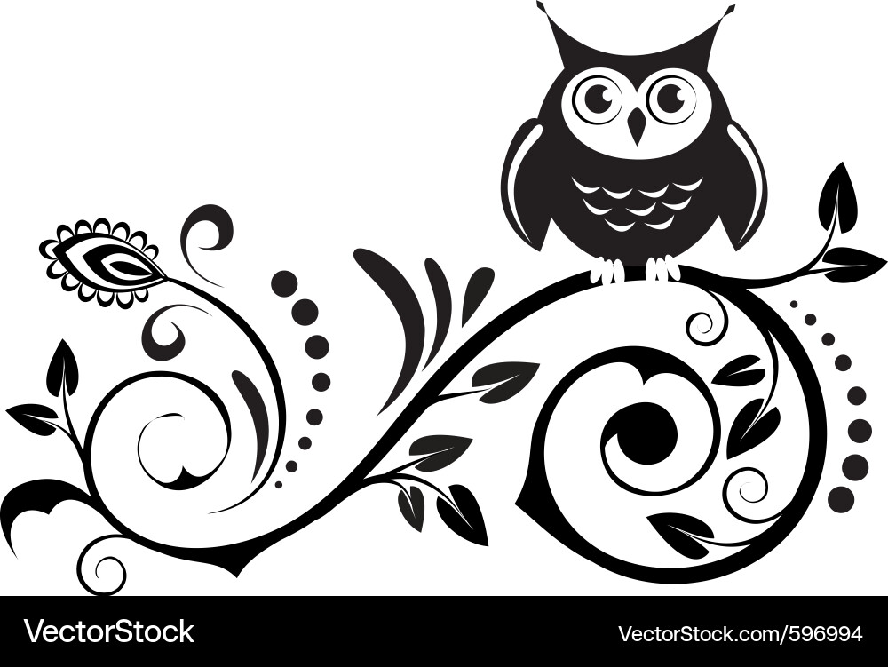 Cute owl Royalty Free Vector Image - VectorStock