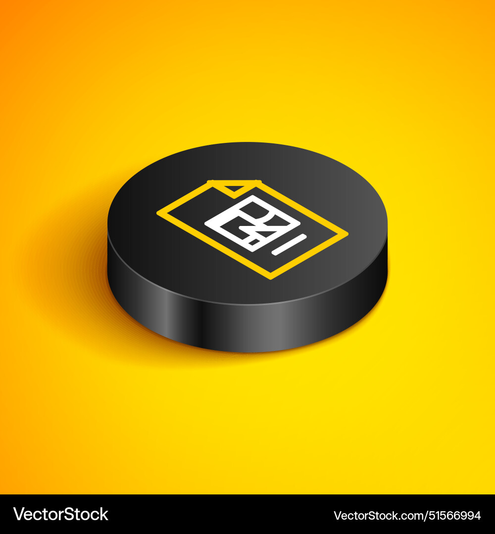 Isometric line file document with icon isolated Isometric line file document with icon isolated vector image