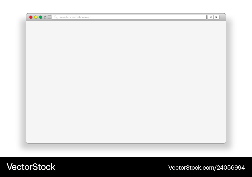 Window concept internet browser in flat style Window concept internet browser in flat style vector image
