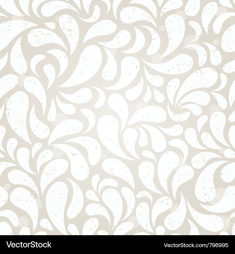 Elegant Vintage Floral Wallpaper Vector Image