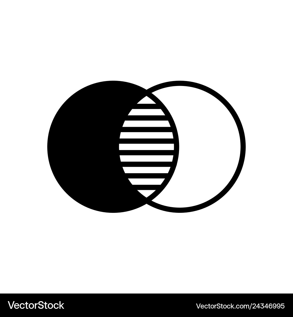 Opacity Overlay Kreise Icon Vektorbild