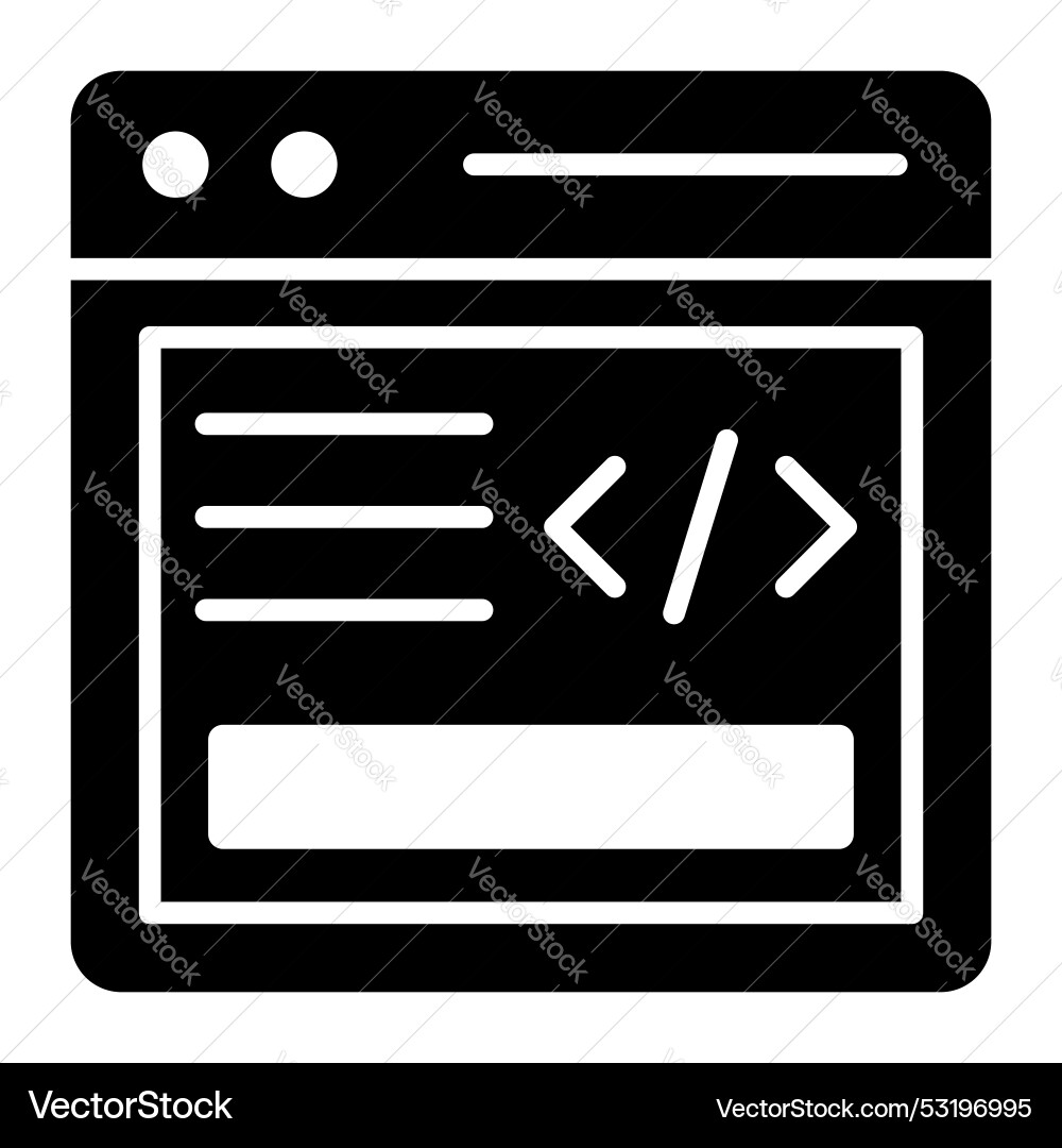 Programming language code development icon vector image