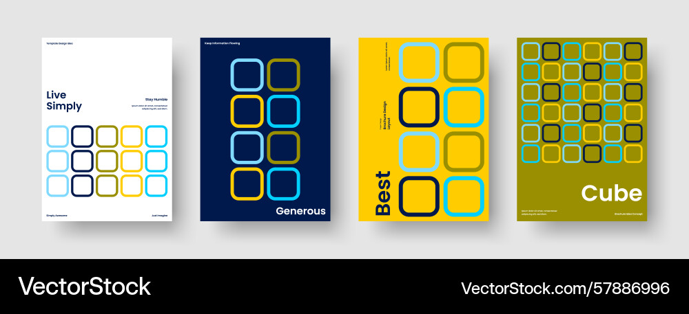Geometric report design abstract banner template Vector Image
