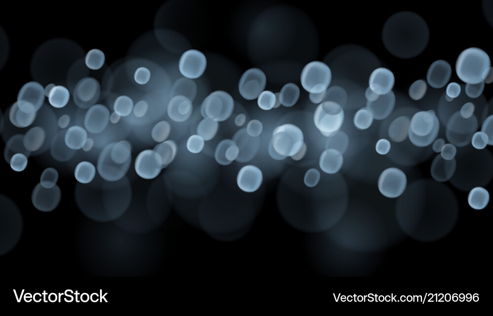 Gray Bokeh Abstract Background vector image