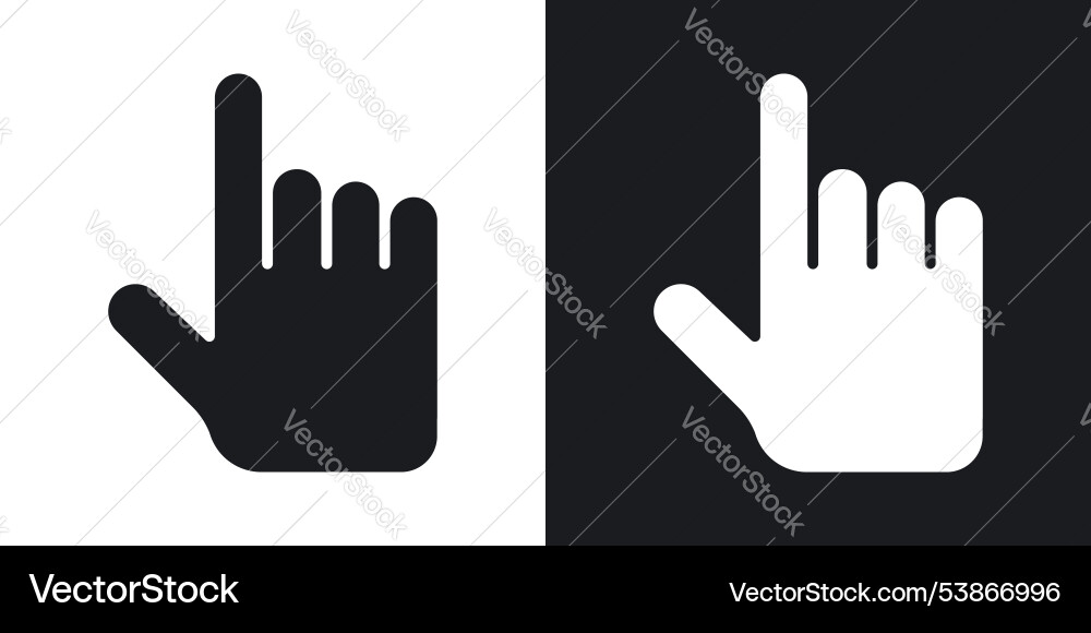 Hand pointer icon set vector image
