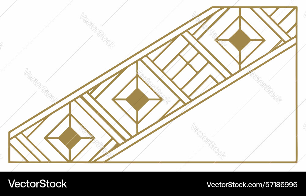 Modern linear geometric pattern abstract design vector image