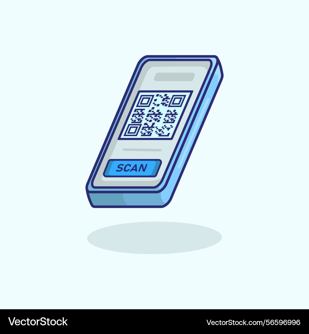 Qr code payment mobile scan digital transaction te Qr code payment mobile scan digital transaction te vector image