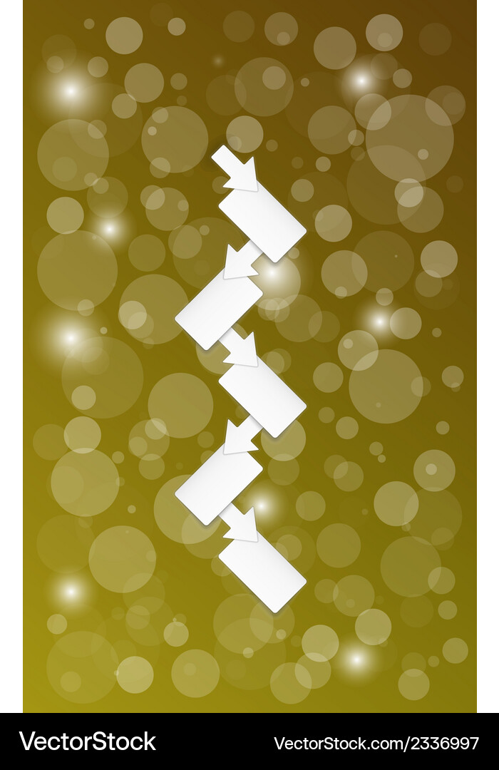 Background with blank paper blocks and arrows Vector Image