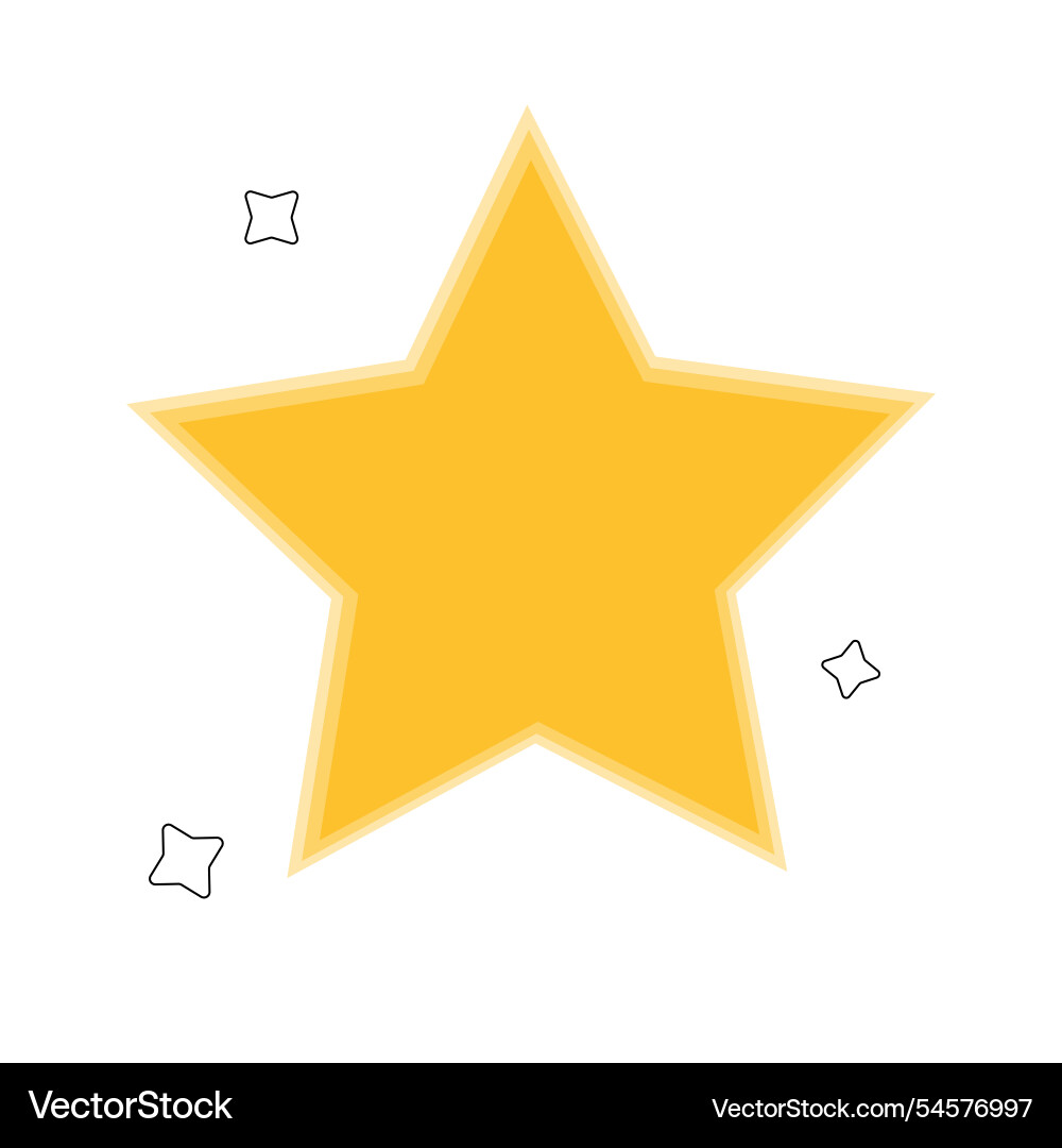 Star icon isolated on white background Vector Image