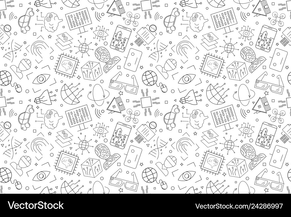 Technology of future pattern vector image