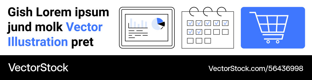 Data analysis task management and online Data analysis task management and online vector image