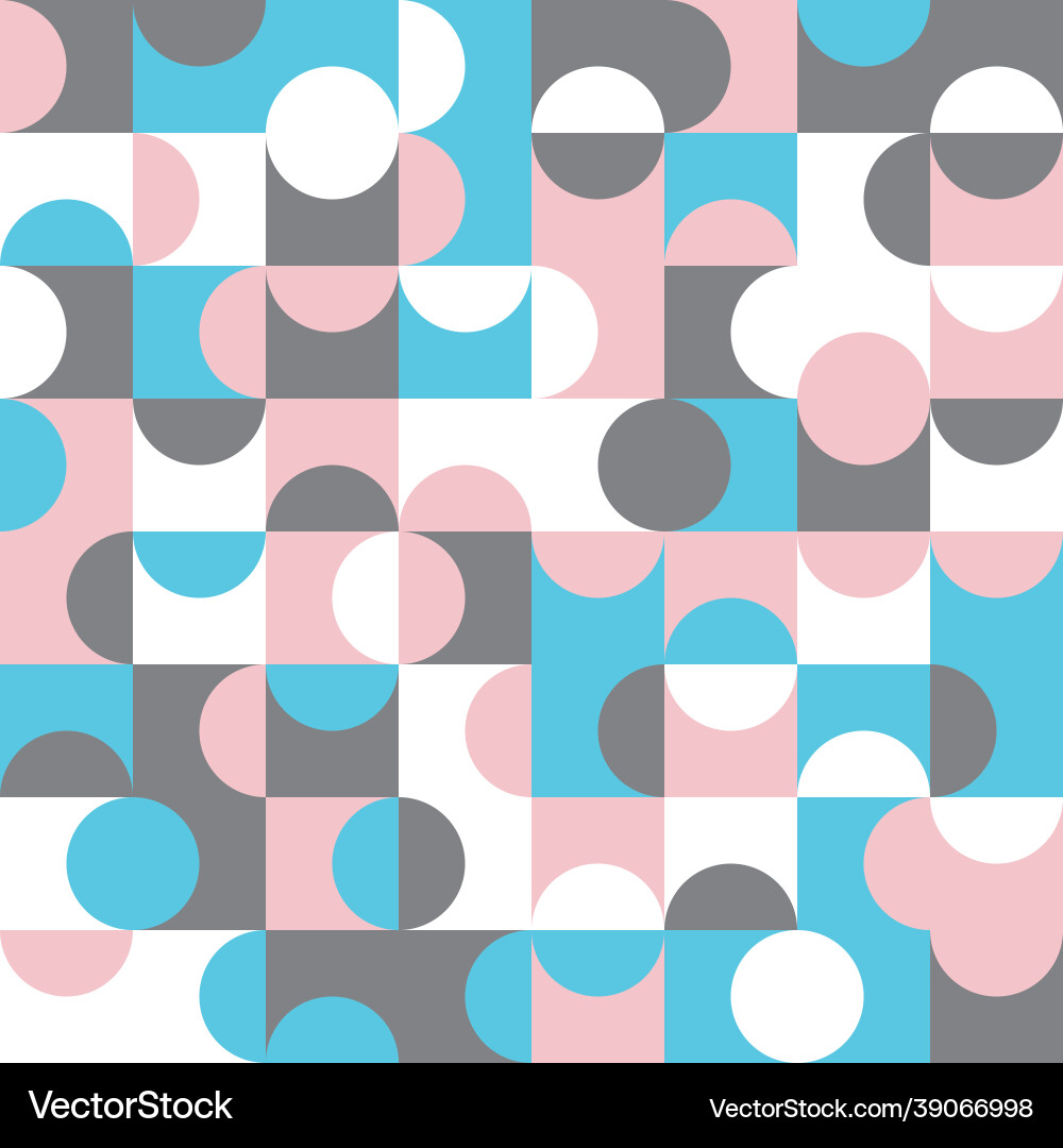 Geometric seamless pattern design with circles Geometric seamless pattern design with circles vector image
