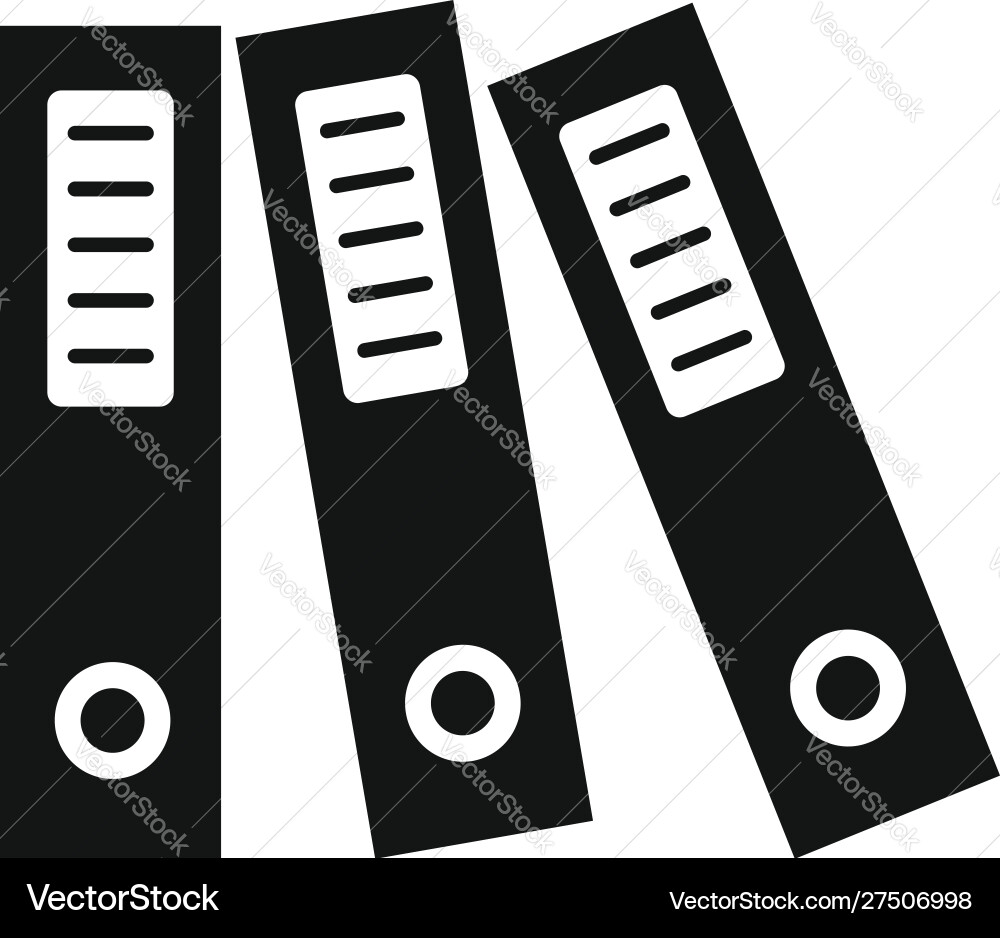 Office folder icon simple style Office folder icon simple style vector image