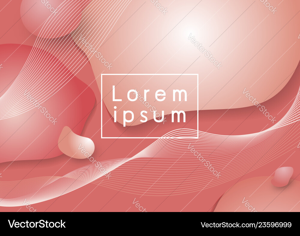 Abstract modern background design of fluid color Vector Image