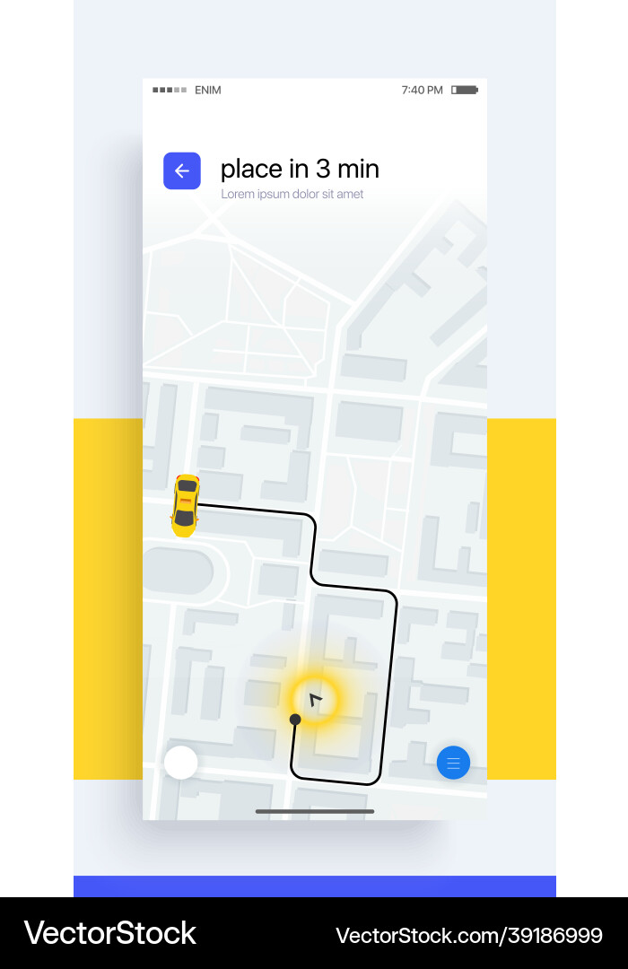 Design der mobilen Anwendung ui ux gui von Vektorbild