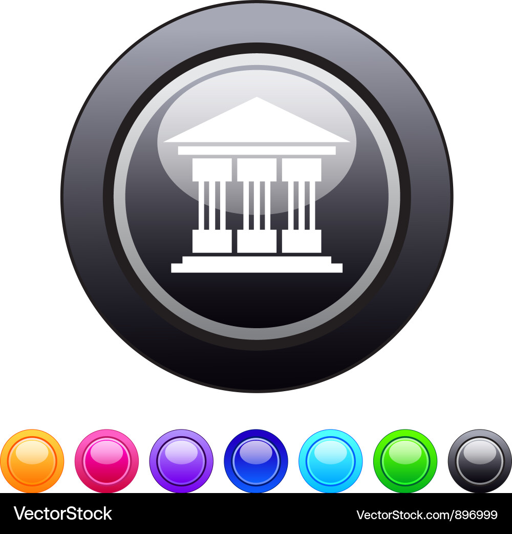 Exchange circle button vector image