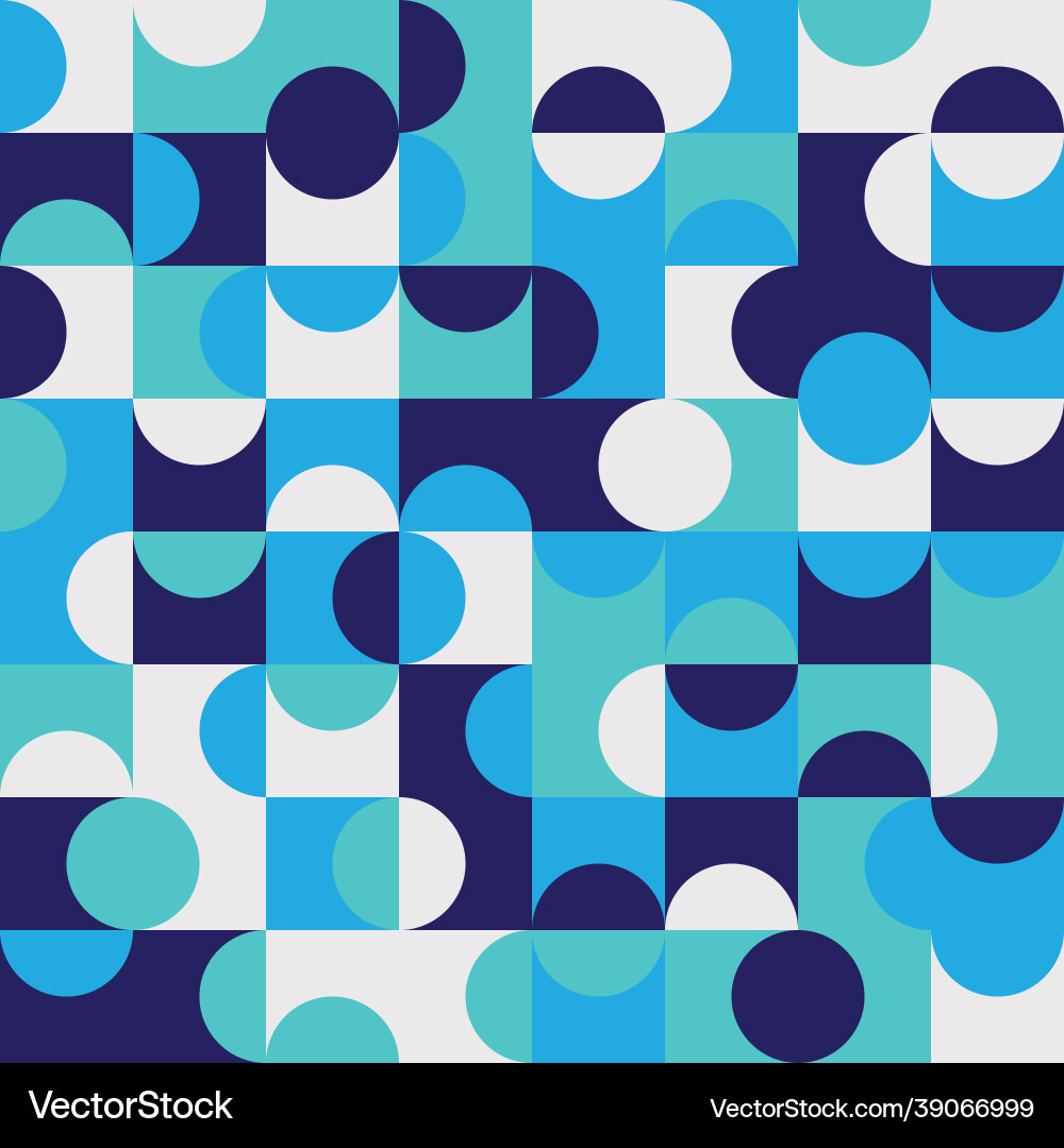 Geometric seamless pattern design with circles Geometric seamless pattern design with circles vector image