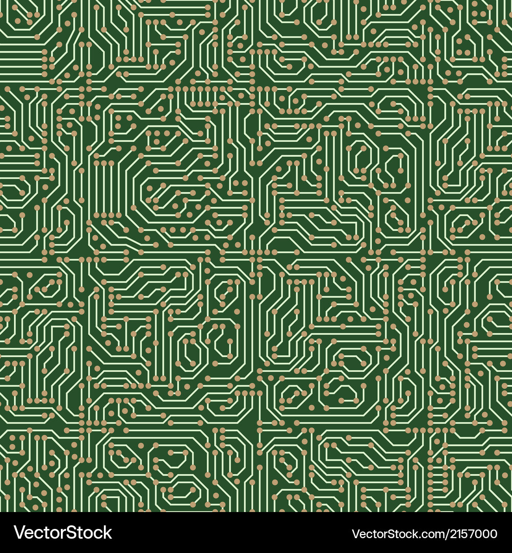 Circuit seamless pattern Vector Image