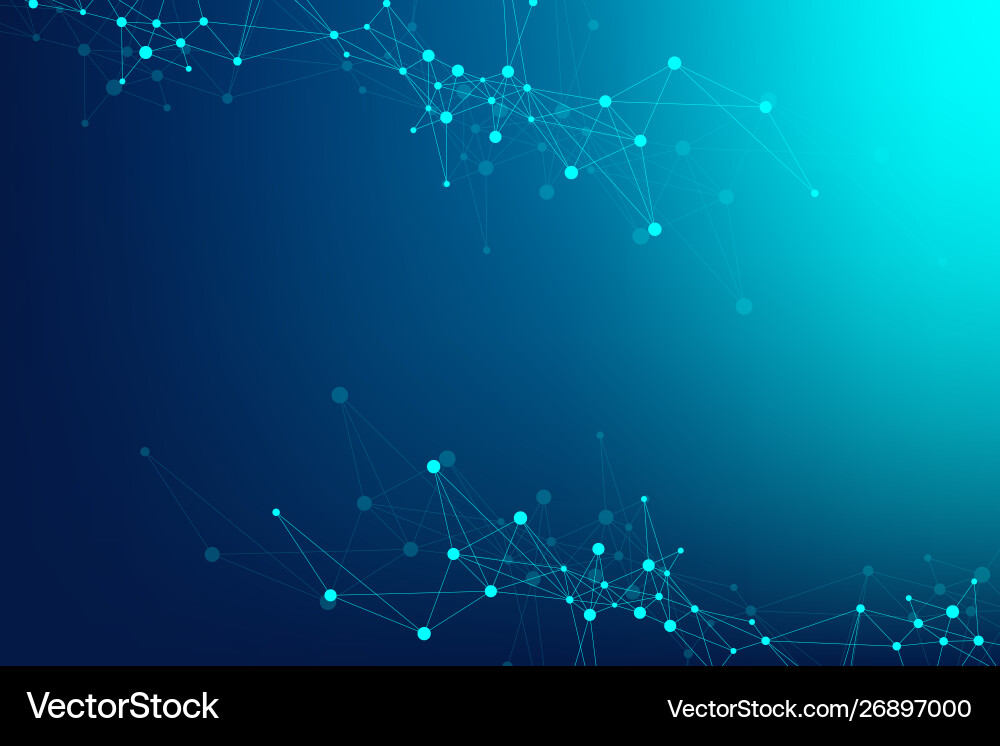 Quantum Data Network vector image