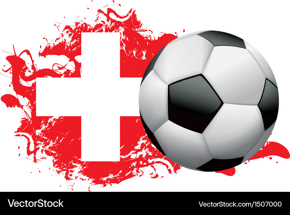 Switzerland soccer grunge vector image