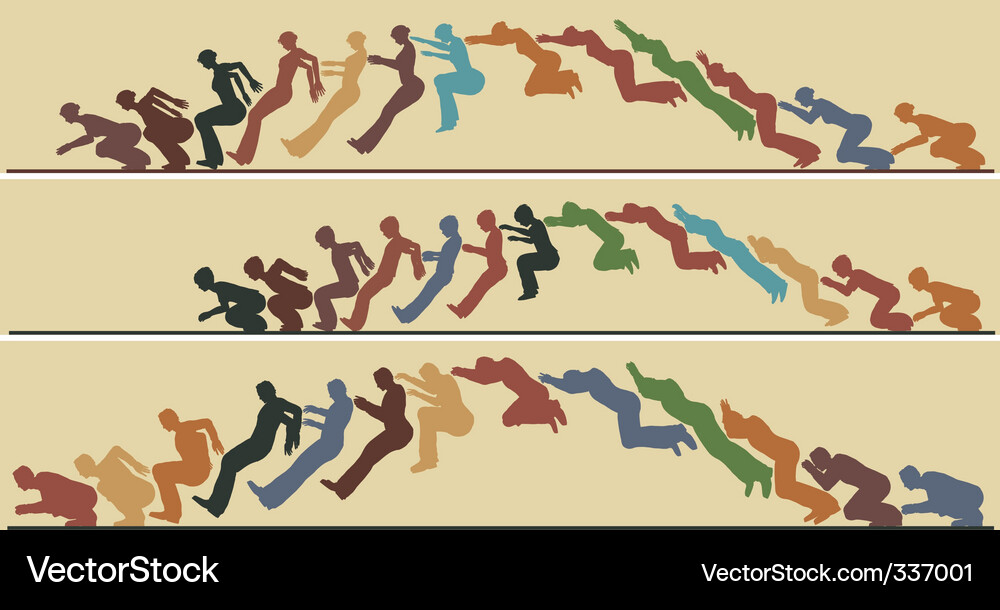 Animated jump Vector Image