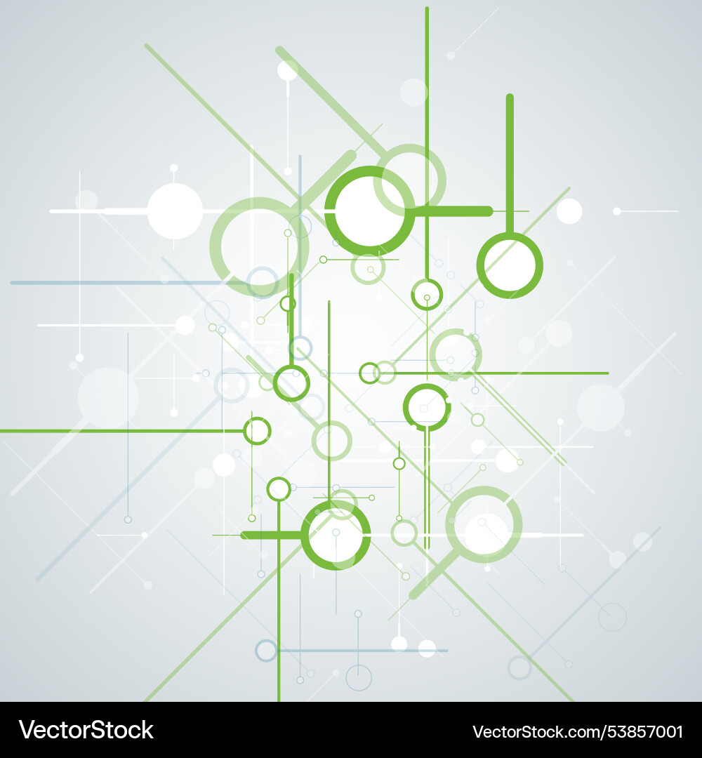 Connecting dots and lines science connect Connecting dots and lines science connect vector image