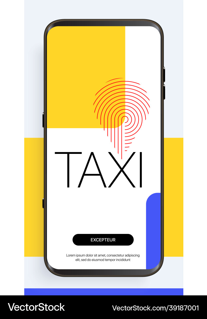 Design of the mobile application ui ux gui from Design of the mobile application ui ux gui from vector image
