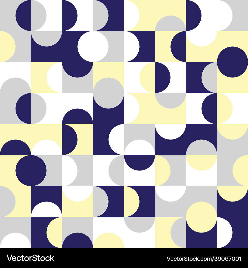 Geometric seamless pattern design with circles Geometric seamless pattern design with circles Vector Image