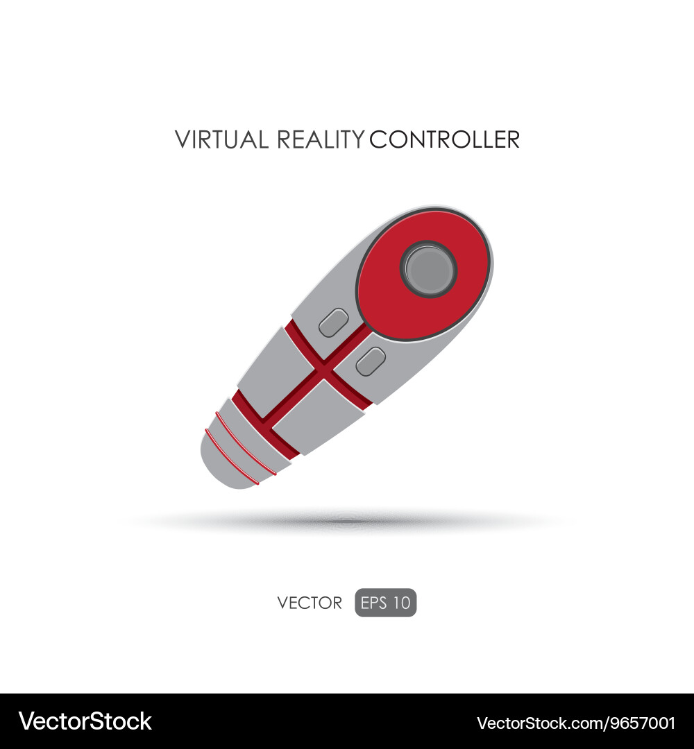 Hand controller for virtual reality system Vector Image