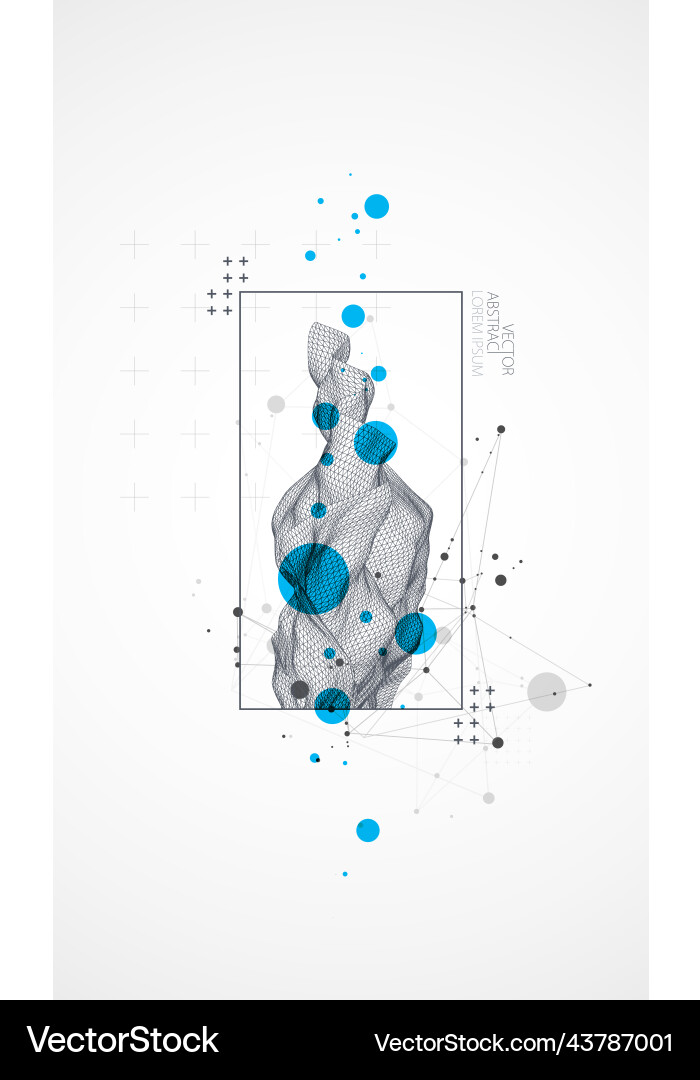 Modern Tech Network Elements vector image