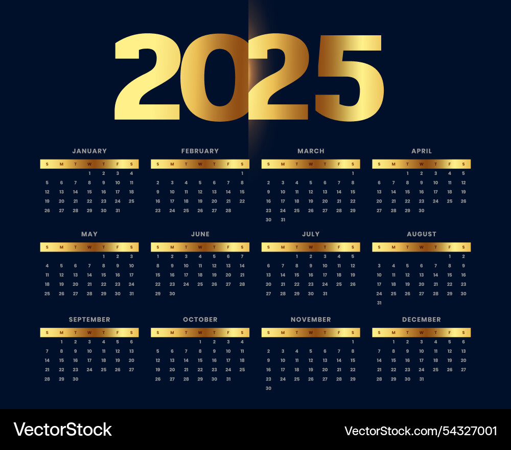 Premium 2025 desk calendar template a business Vector Image