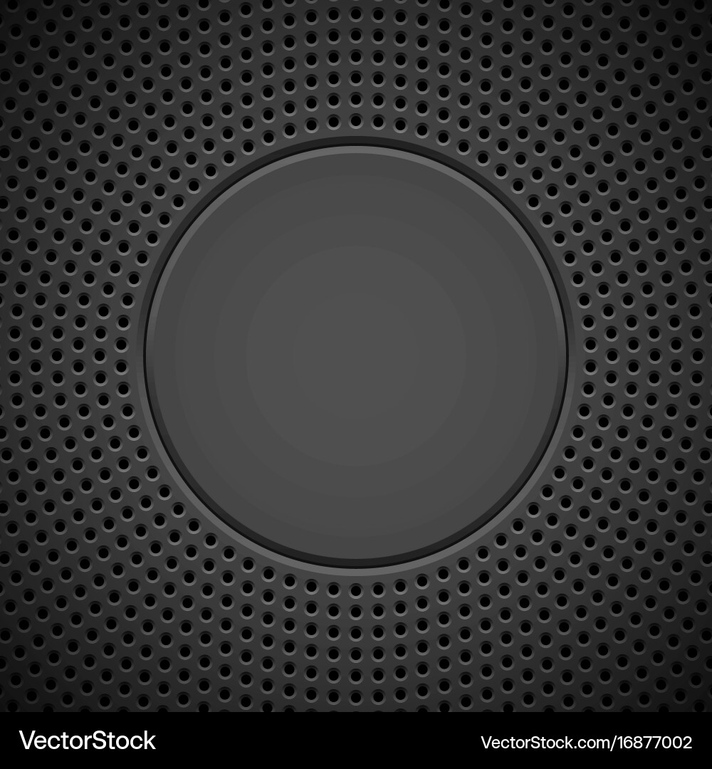 Black background with perforated pattern vector image