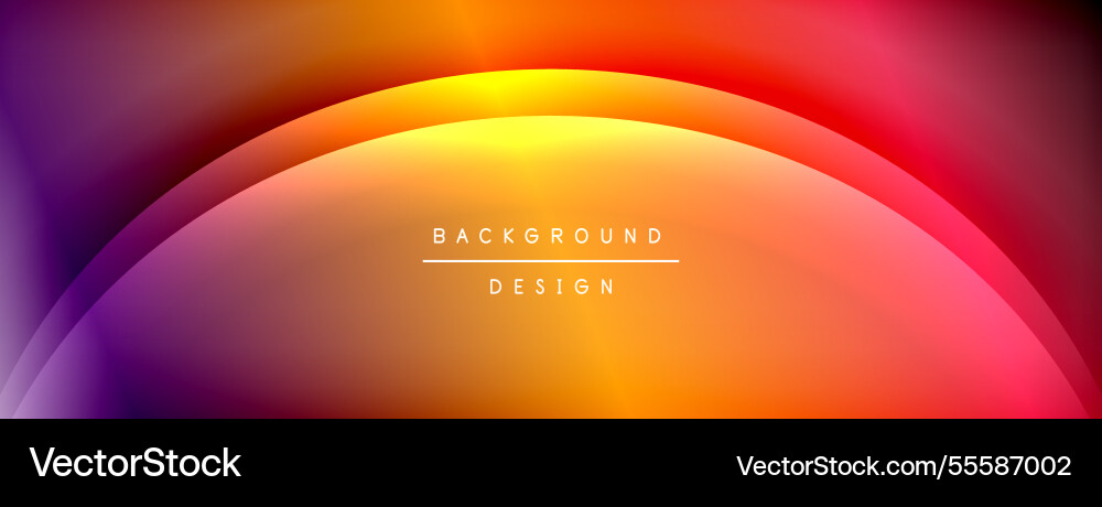 Bright rainbow style color gradient with curve Bright rainbow style color gradient with curve Vector Image