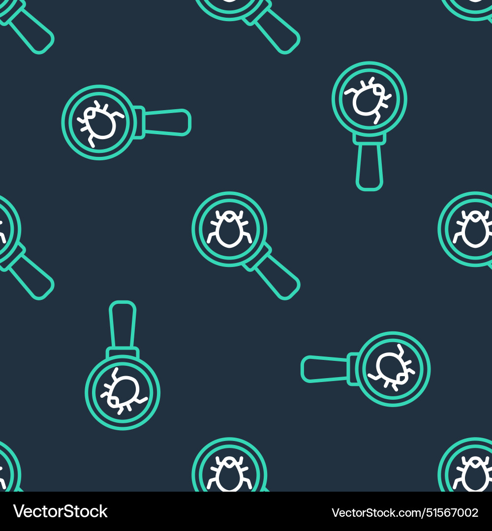 Line system bug concept icon isolated seamless Line system bug concept icon isolated seamless vector image