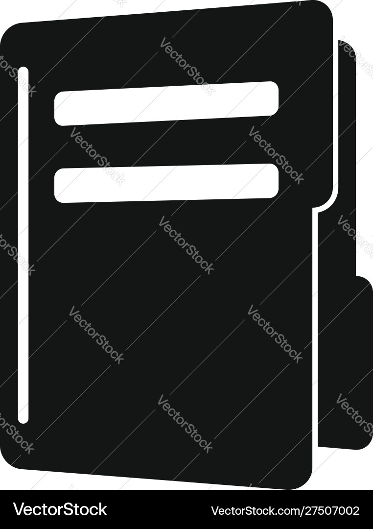 Map folder icon simple style Map folder icon simple style vector image