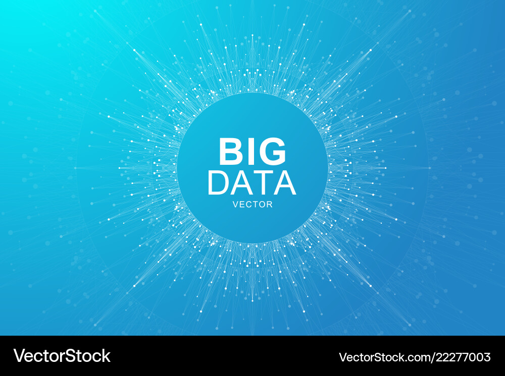 Big data visualization graphic abstract Big data visualization graphic abstract vector image