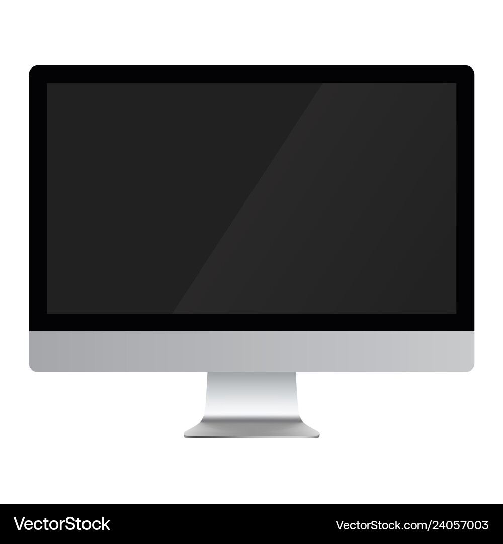 Blank Computer Display vector image