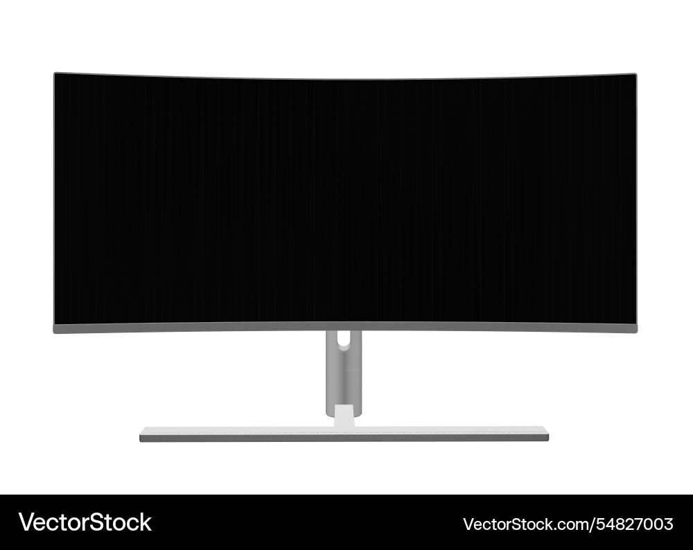 Polygonal of modern thin frame display computer Polygonal of modern thin frame display computer vector image