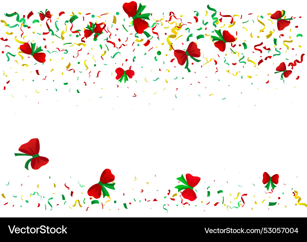 Abstract colorful confetti background isolated Vector Image