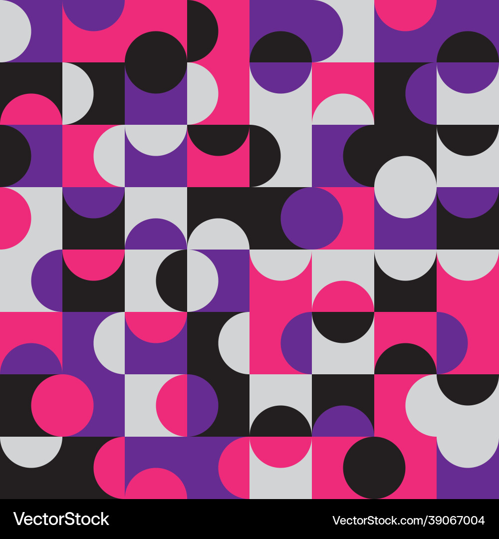 Geometric seamless pattern design with circles Geometric seamless pattern design with circles vector image