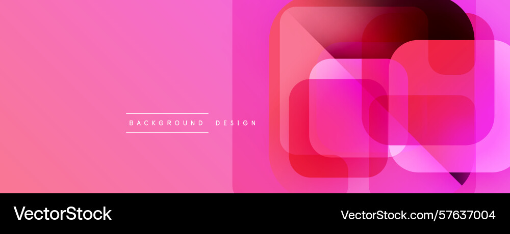 Pink abstract background overlapping squares Pink abstract background overlapping squares Vector Image