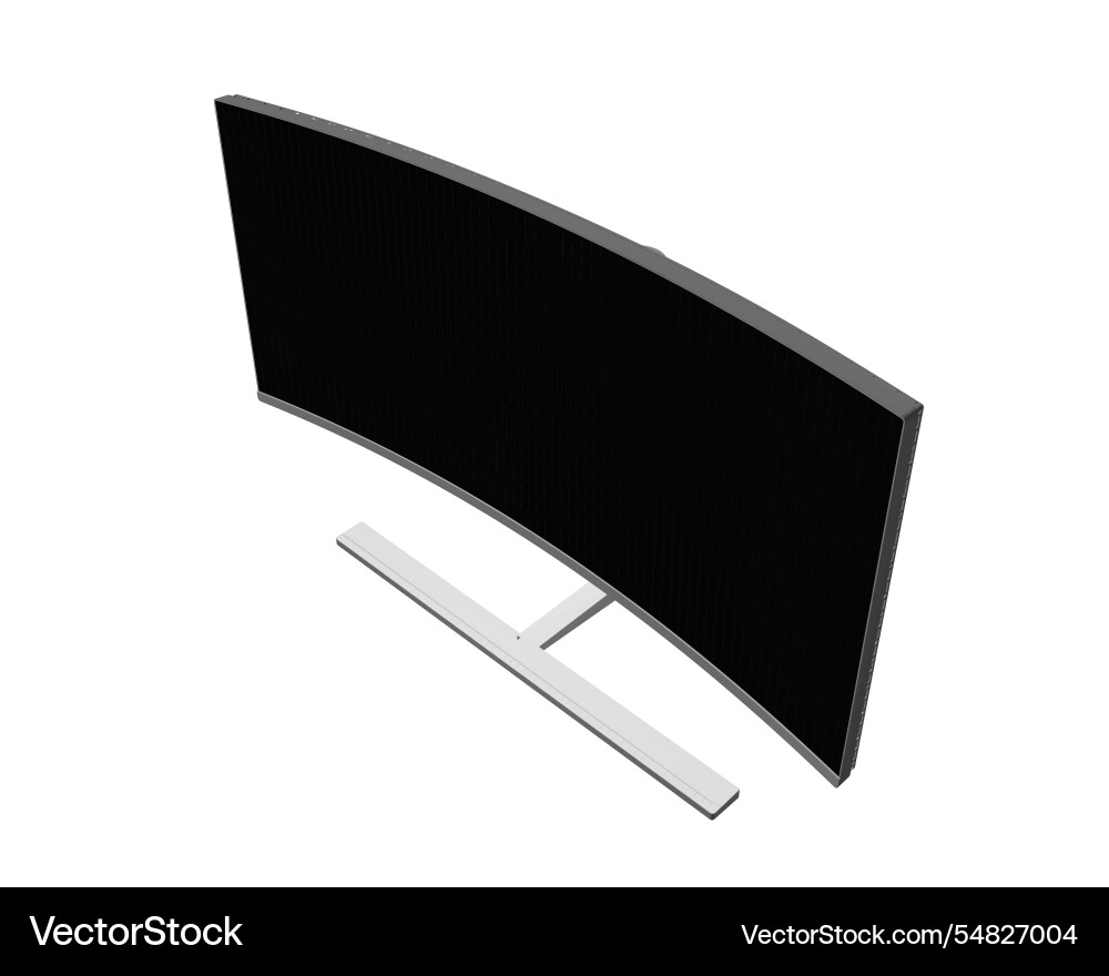 Polygonal of modern thin frame display computer Vector Image