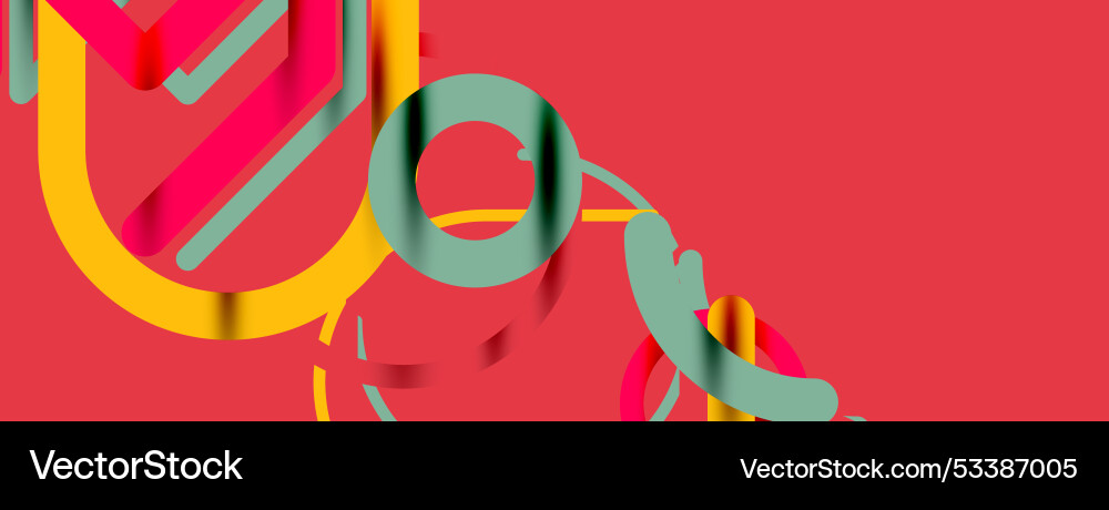Abstract background circles and colorful round Vector Image