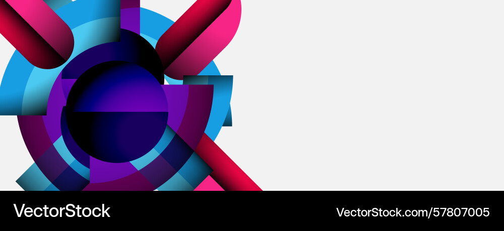 Abstract design features vibrant overlapping Abstract design features vibrant overlapping vector image