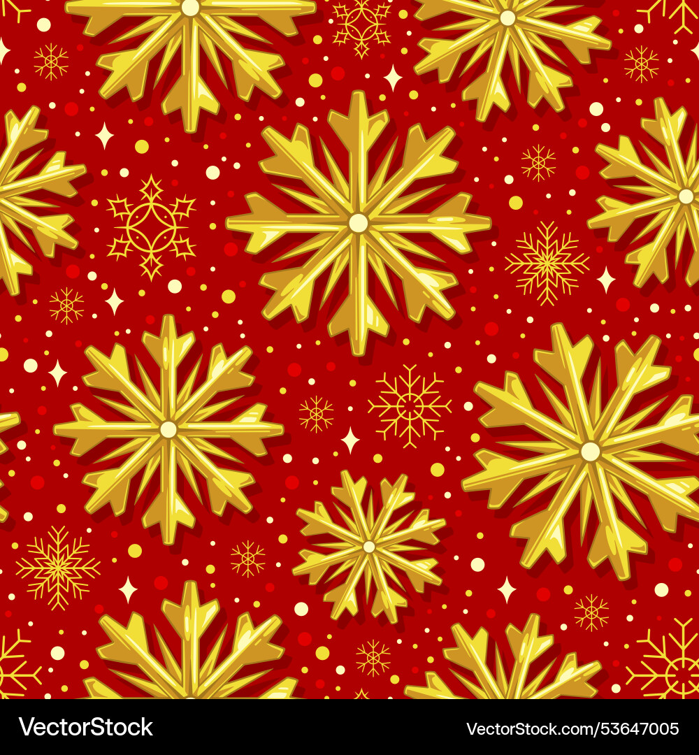 Christmas Snowflake Pattern Vector Image