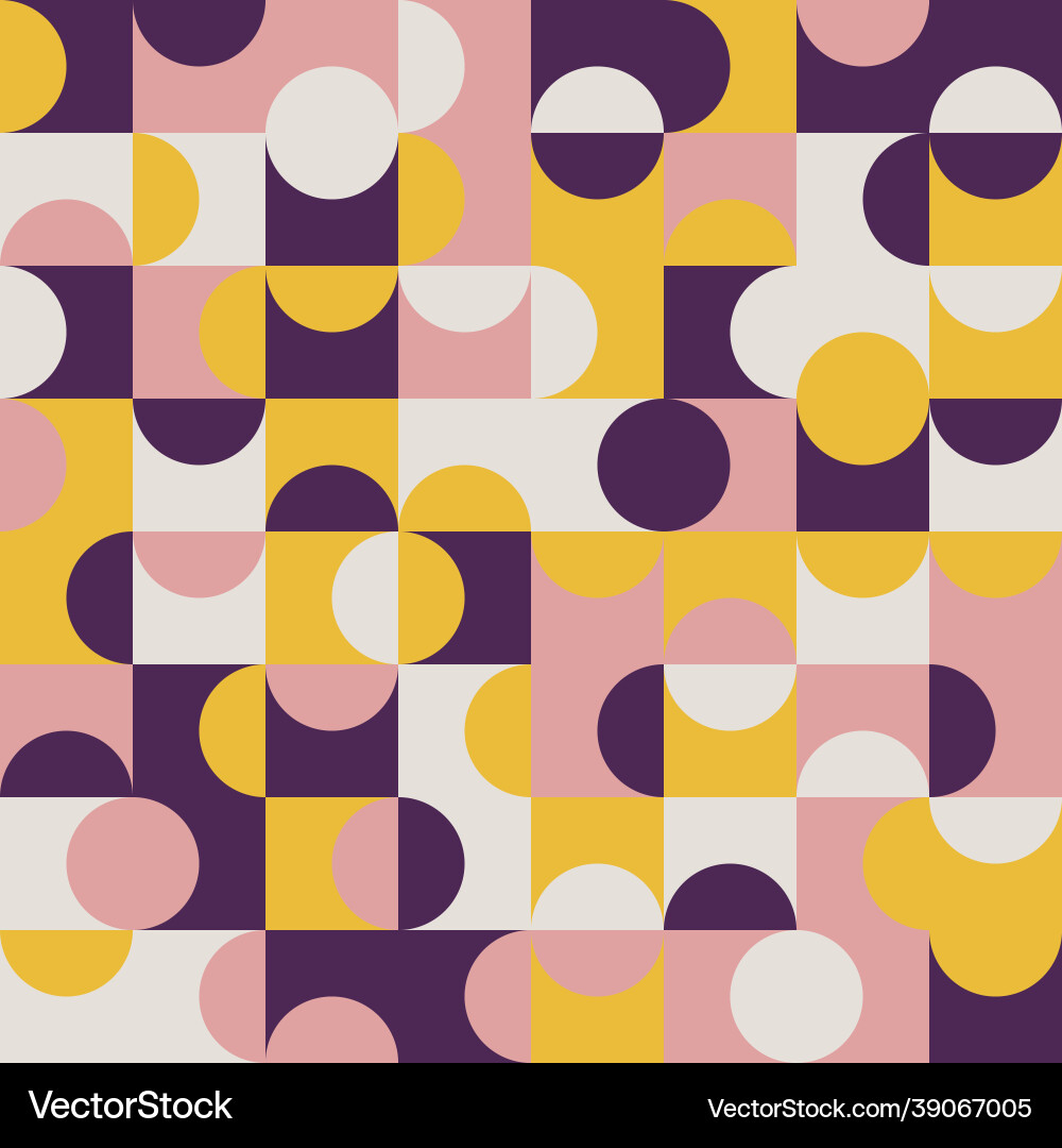 Geometric seamless pattern design with circles Geometric seamless pattern design with circles vector image