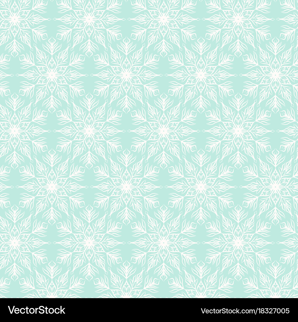 Winter Snowflake Pattern Vector Image